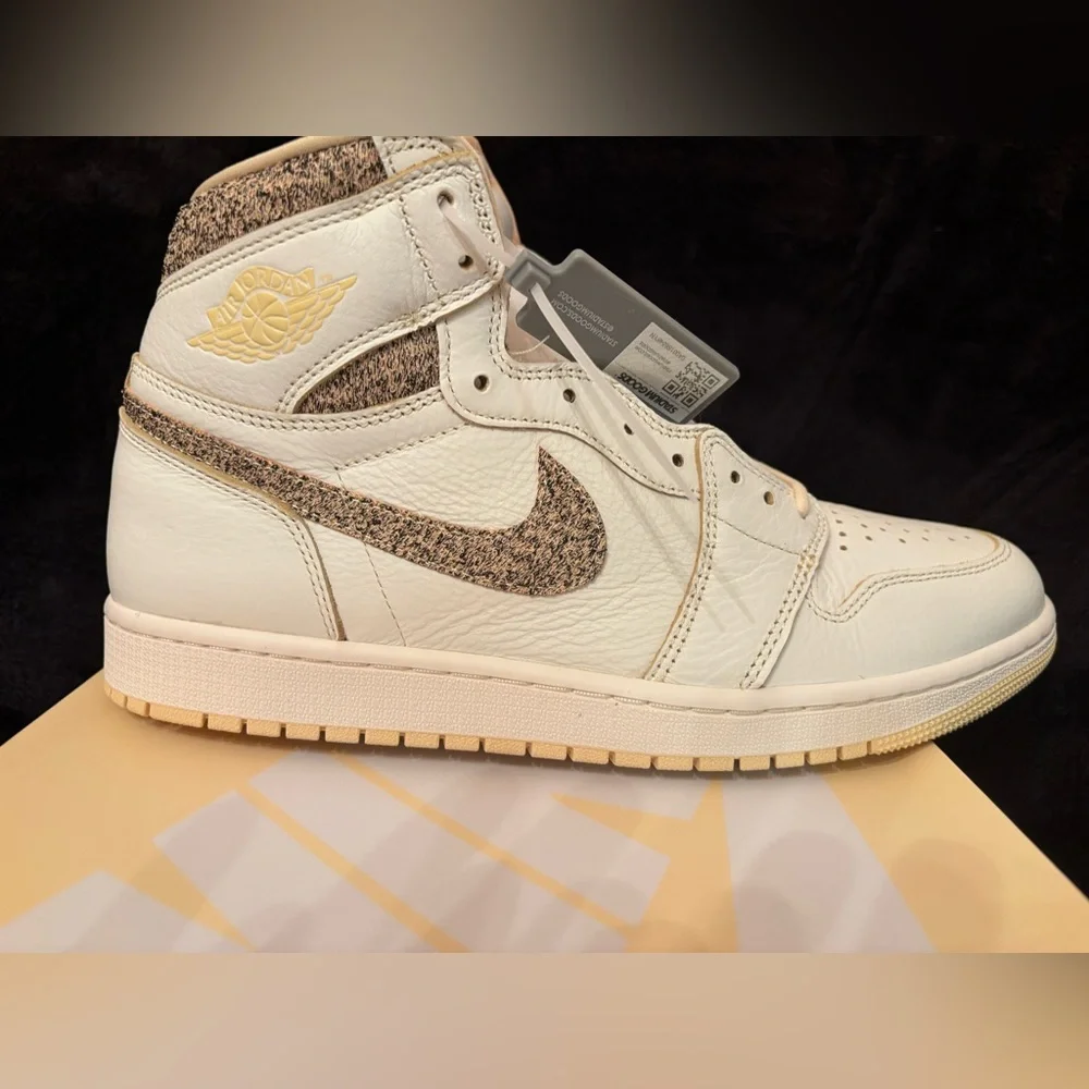 Air Jordan 1 Retro High OG Craft Sail/Pale Vanilla-Black. Men’s Size 11    NIB - Picture 5 of 14